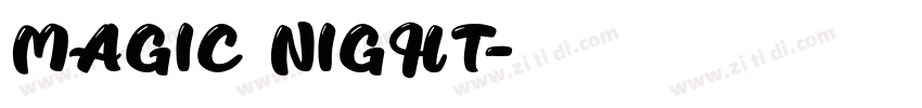 MAGIC NIGHT字体转换